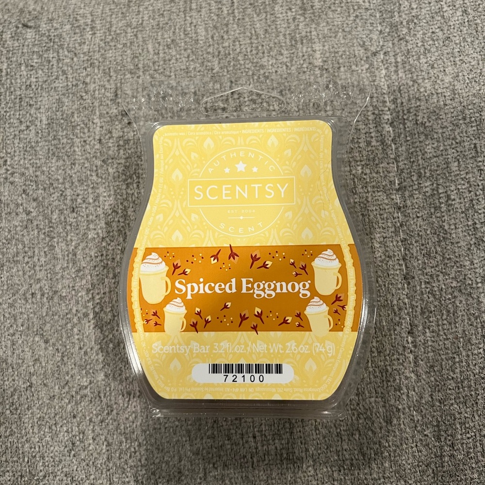 Scentsy spiced eggnog wax bar